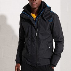 SUPERDRY極度乾燥男款連帽防風衣外套，防潑水耐寒出清特賣