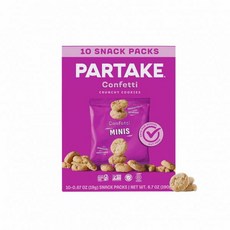 파티 믹스 버라이어티 팩 Partake Foods 글루텐 프리 파테이크 크런치 초콜릿 칩 쿠키 클래식 그레이엄 크래커 다양팩 비건 유제품 밀 대두 계란 땅콩 포함 상위 9가지, 컨페티