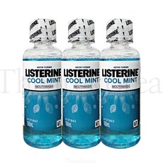 리스테린 쿨민트 세균억제 구강청결제, 100ml, 3개