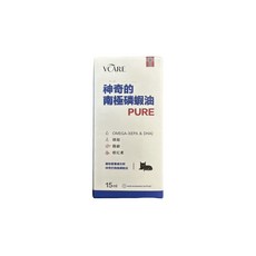 VCARE 南極磷蝦油 貓咪專用 Omega-3 磷脂 膽鹼 蝦紅素, 營養補充, 1個
