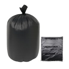 배접 쓰레기 봉투 분리수거 재활용 비닐 봉지 비닐앤팩 검정, 100개, 100L