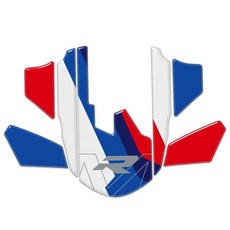 오토바이 차체 페어링 보호대 탱크 무릎 패드 스티커 데칼, 1개, 5. front fender -A