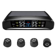 胎王智炫牌 TN402 胎內無線太陽能胎壓偵測器 汽車胎壓監測, 1個, 彩色螢幕 + 胎外式