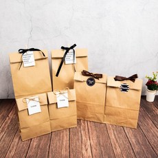 크래프트 종이 봉투 50매입 종이 펄프 크래프트 크라프트 페이퍼 플랫 쇼핑백 가방 재활용 에코 lam+456Xt, 대