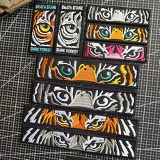 DURI 주짓수 패치 호랑이 벨크로 배지 천 스티커 가방 의류 리폼 와펜 장식