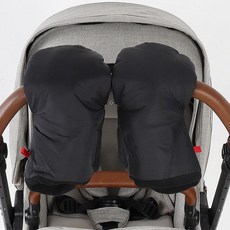 베이직핸드머프 유모차장갑 방한 핸드워머 손잡이커버 핸들부품, 베이직핸드머프 블랙, 1개
