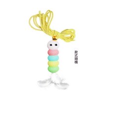 寵物貓咪悠悠球 智能電動掛門逗貓玩具 USB充電, 1個, 備用替換玩具1個,智能逗貓+多種升降+USB充電+一鍵開機