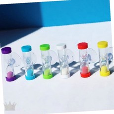 욕실 세면대 부착 어린이 양치질 습관 형성 흡착 고정 삼분 측정 미니 시계, 색상랜덤1P