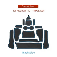 SMABEE 미끄럼 방지 게이트 슬롯 컵 매트 문짝 그루브 패드 내부 액세서리 미끄럼 방지 매트 코스터 현, 03 21i10-R BLUE