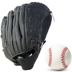 투센 야구 캐치볼 우투 글러브 안전야구공, 1개, 블랙