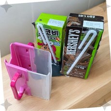 냉장고 음료 우유 팩 정리 투명 플라스틱 접이식 보관함 주방 수납 케이스 음료수, 1개, 상세페이지 참조