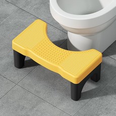 每日上新 馬桶凳 家用加厚廁所墊腳凳 孕婦兒童坐便凳防滑腳踏, 黃色【加厚防滑款】