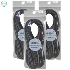 어린이 고무줄 놀이용 검은색 고무줄 (4 x 1500mm), 3개