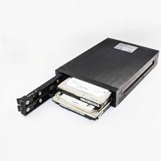 Olmaster 2.5吋 雙盤 四盤 SATA SSD 硬碟抽取盒, 1個, 一對二(全金屬外殼) 外盒3.5吋