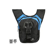 자전거출사 소지품수납 라이딩 허리백 소지품가방 세컨백 핸즈프리 편한착용 스템장착, 1개, 블루