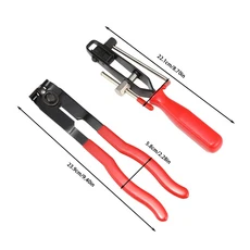 2x CV 조인트 부트 클램프 플라이어 자동차 클램핑 플라이어 및 타이거 플라이어 키트 배기 파이프 연료 필, 01 2PC