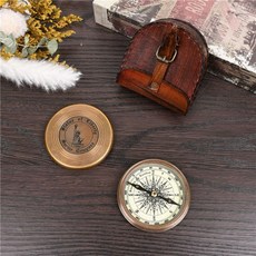복고풍 엔티크 소품 나침반 패철 휴대용 등산 인테리어 없음 나침판 장식, A. 망원경, 1개