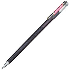 펜텔아츠 글리터 젤 잉크 듀얼 메탈릭 1.0mm 컬러 볼펜, 블랙 + 메탈릭 레드, 1개