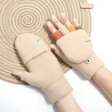 여성용 니트 핑거리스 팔 소매 고딕 스타일 스트라이프 겨울 긴 팔 워머 소녀 하라주쿠 Y2K 패션 손목