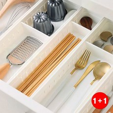 키친트레이 싱크대 서랍 주방용품 수저정리 키친트레 가정용(1+1옵션 주문수량의 2배수량 배송), 1개, 투명 기본형