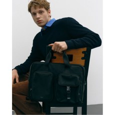 JILLSTUART MEN ACC 브리프 케이스 직장인 서류 가방 [ESSEN] 에쎈 블랙 나일론 버클 포인트 브리프케이스 JUBA5F923BK