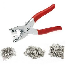 의류 수선 단추 펀칭 공구 세트 옷 수선도구 단추 달기 펀치 공구 재봉 수선용품, 1개, 단추펀칭기