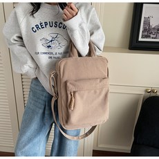 투니스 여성 패션 코듀로이 데일리 숄더 크로스백