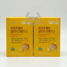 알티지 오메가3 지방산 rTG 초임계 고순도 약국 30캡슐 2개, 30정