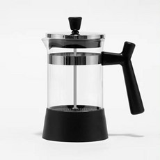 가정용 캠핑용 프렌치프레스 홈카페 커피프레스 프렌치 프레스 커피 티 메이커 20온스600ml 2컵 BPA 프리 가정 사무실 기숙사용 소형 커피포트 선물용 블랙, 1)600ml