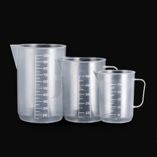제이오스토어 플라스틱 계량컵 계량용품 계량도구 계량기구 실험실, 1개, 500ml, 반투명