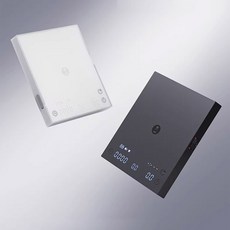 [스마트박스]타임모어 TIMEMORE 블랙미러 BASIC3 커피 전자저울 에스프레소 및 핸드드립 기구 전용 커피콩 계량 및 타이머 기능, 1개, BASIC 3/화이트