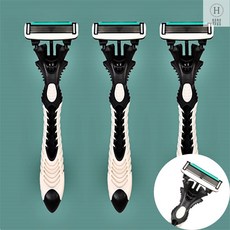 남자면도 면도날 도루코페이스6 3P 면도기 6중날 부드러운 면도 남성용 군대 면도기