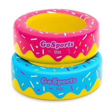 고스포츠 야구 및 소프트볼 배트 도넛 - 드립 무게 2팩 16온스 12온스, GoSPORTS 스포츠 야구 및 소프트볼 배트 도넛 -