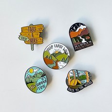 헤미쉬스타일 패션 뱃지 마운틴 세트