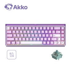 Akko 악코 Ray68 HE 마그네틱 8K 게이밍 유무선 68키 기계식 자석축 게임용 키보드 체리 프로파일 염료승화 키캡 듀얼 라이트 박스 500Hz 재생률 ARGB, AstroAim 자석축 (유선), Misty Purple & White
