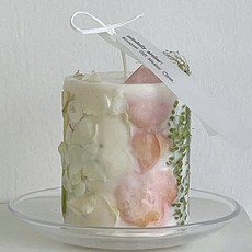 Hana 乾花玫瑰香薰蠟燭 香氛禮物 擺件, 1個, 繁花四季(黑莓與月桂恭弘=叶 恭弘為主調,果香調)
