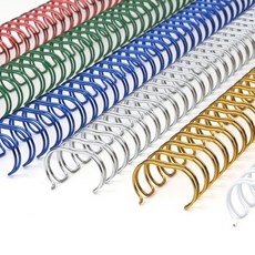 코라미 3:1 더블 트윈 와이어링 100p, 12.7mm, 흑색, 100개