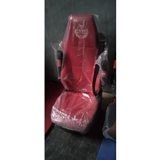 대형 화물차 의자 중장비 조타실 운전석 버스 시트, 1개, F. 레드 가죽