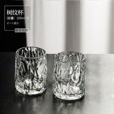 網紅冰川玻璃杯 居家客廳待客水杯 水壺套裝 加厚啤酒杯 茶杯, 1個, 冰川盃【雙衹裝】