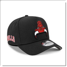 NEW ERA 9FORTY 可調式 芝加哥公牛隊 帽子, 黑, 1個