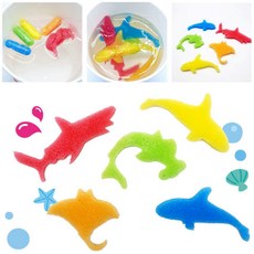 코렌트 그로잉캡슐 목욕놀이 그림놀이 동물스펀지 6종세트, 1개