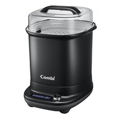 【Combi】GEN3消毒溫食多用鍋 消毒鍋 烘乾鍋 送PPSU240ML奶瓶 奶瓶刷 奶嘴刷, GEN3消毒溫食多用鍋-曜石黑