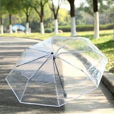透明雨傘太陽傘全自動摺疊傘三折傘晴雨兩用遮陽傘