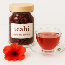 프리미엄 히비스커스 찻잎 허브차 잎차 꽃잎, 50g, 1세트, 1개입