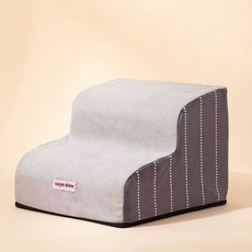 『新品-限時促銷 』【加厚 不塌陷】可拆洗 寵物樓梯 三層寵物樓梯 狗狗樓梯 寵物樓梯 上床梯 墊子可拆洗 斜坡樓梯, 1個, 灰色格子佈套（不含階梯）