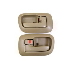 PT Auto Warehouse TO-2530E-DS - 내부 문 손잡이/트림 베이지/탠 앞 좌측/우측 쌍 224100 4438825497