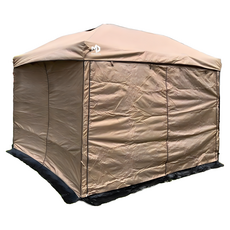 MYDARLING 快搭式帳篷 客廳炊事兩用帳, 深藍, 深綠, 奶茶, 墨黑, 灰白, 深紅