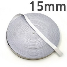 30마) 허리밴드/ 코메즈고무밴드(이중직)/ 고무줄15mm, 15mm화이트, 2롤