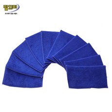 모아리빙 초극세사 멀티 칠판지우개 10P 워터초크(컷트형)용 리필패드 화이트보드 분필 물백묵 지우개, 워터초크용 리필패드10P(블루)