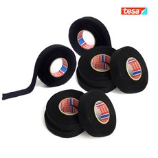 테사 정품 부직포 면테이프 블랙박스 작업 테이프 흡음(16개 1묶음), 1세트